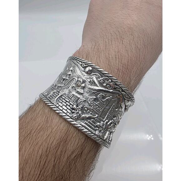 Agung Cuff Sterling Silver 925 Bracelet Made By Samuel B